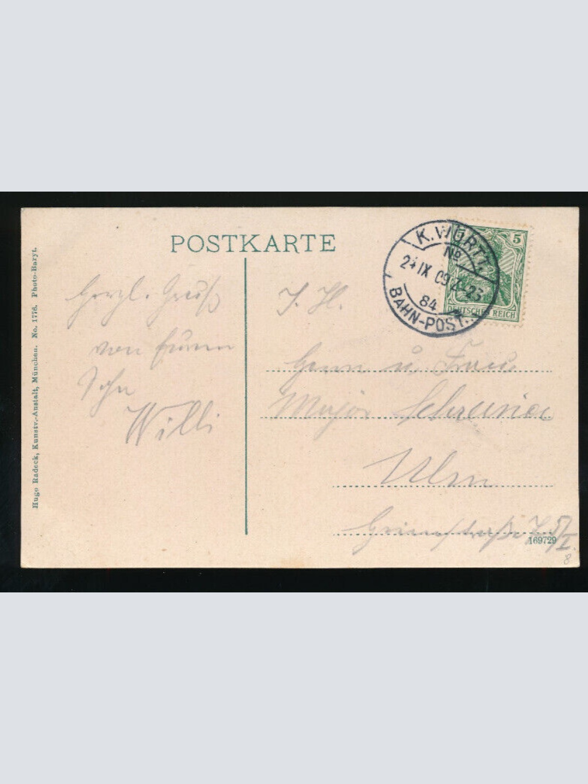 AK aus Konstanz mit Segelboot Baden-Württemberg (529)