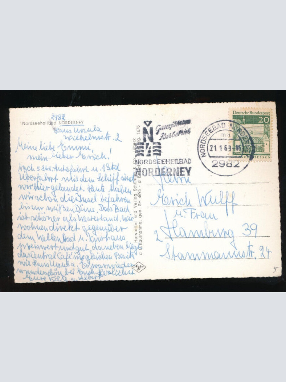 AK aus aus Norderney Niedersachsen Fliegeraufnahme (520)