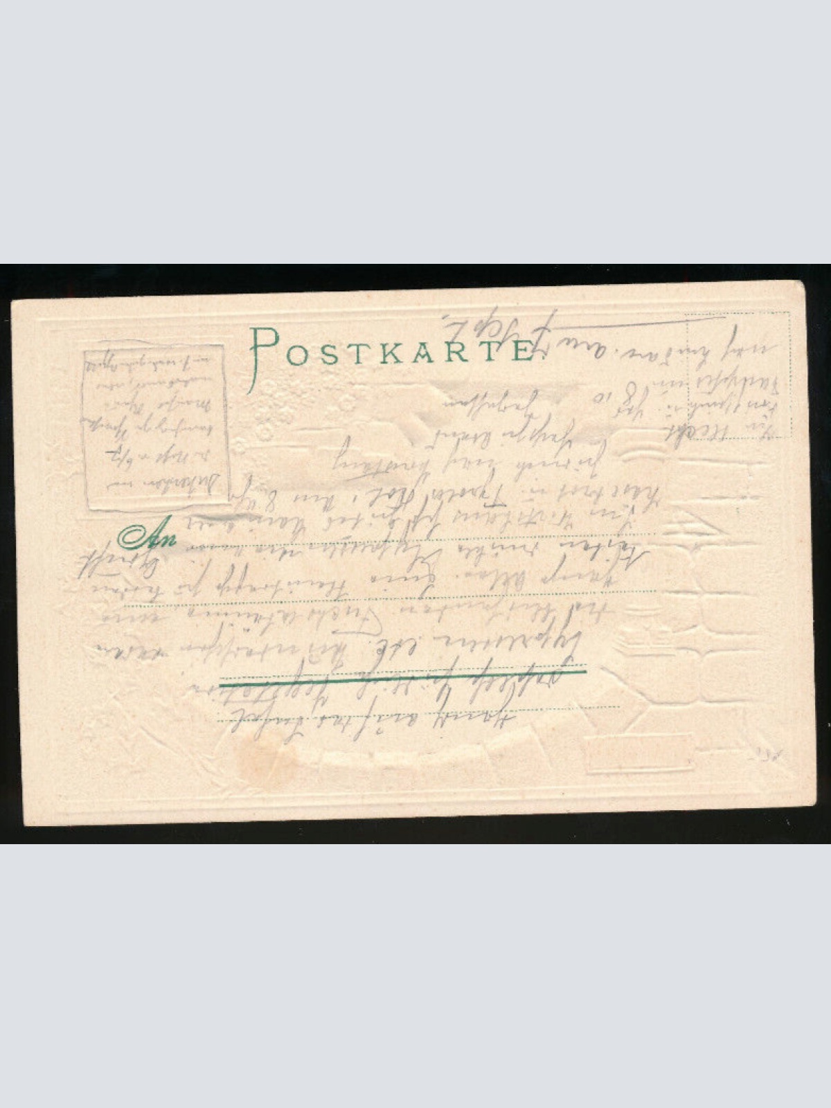 Präge-Karte vom Schloss Mainau Baden-Württemberg (1014)