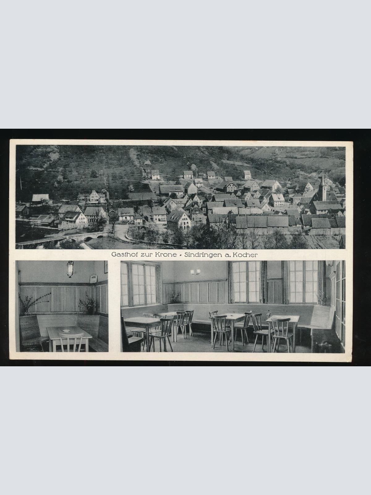 AK aus Sindringen a. Kocher mit Gsthof zur Krone (329)