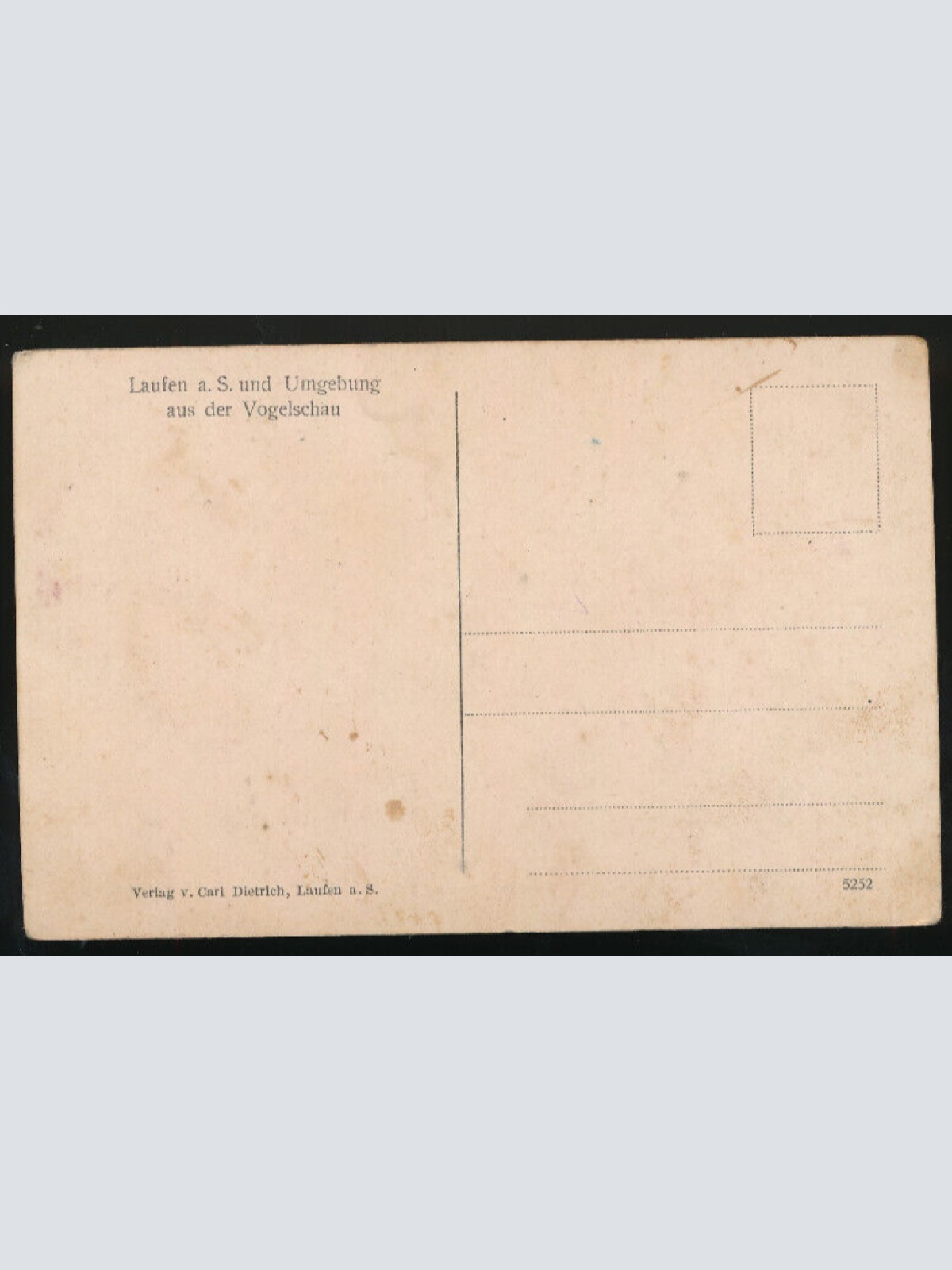AK aus Laufen a.S. und Umgebung aus der Vogelschau Bayern (1010)