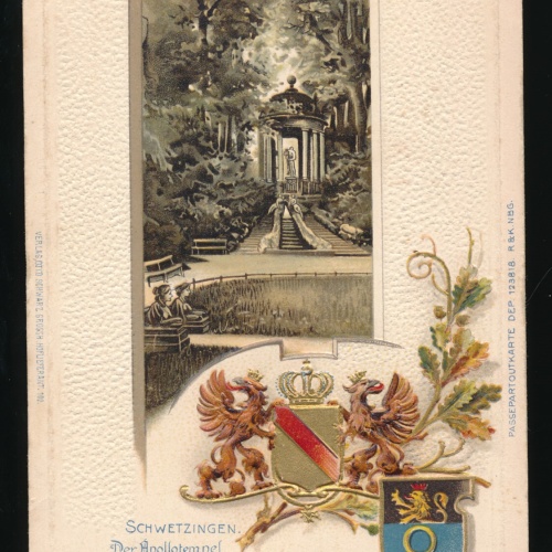 Präge-Karte aus Schwetzingen Baden-Württemberg  (47)