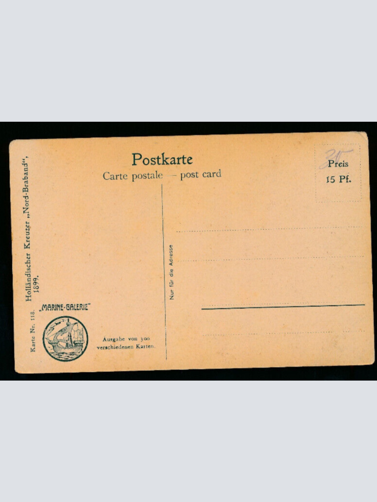 AK von einem Holländischen Kreuzer Nord-Braband (894)