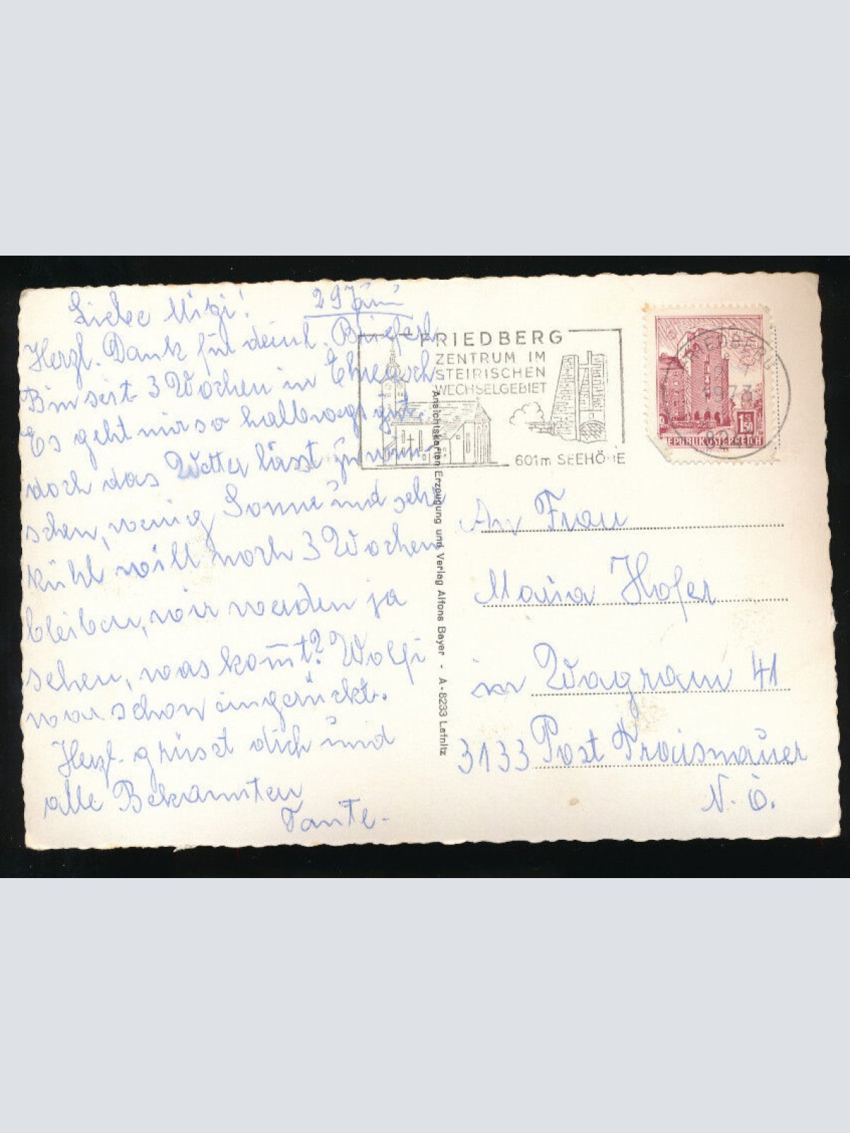 AK aus Ehrenschachen bei Friedberg (375)