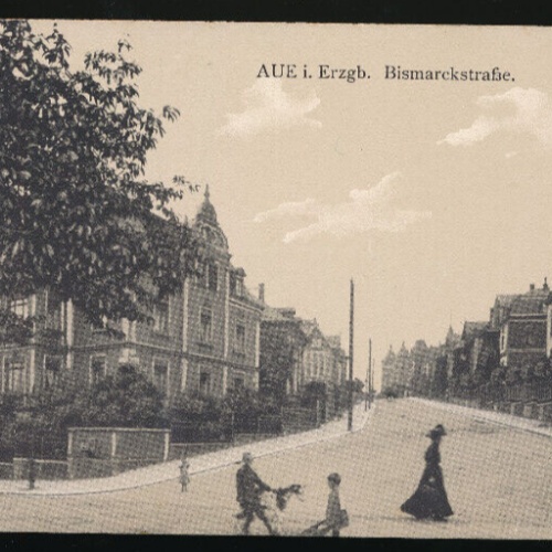 AK aus Aue Bismarckstraße Sachsen (878)