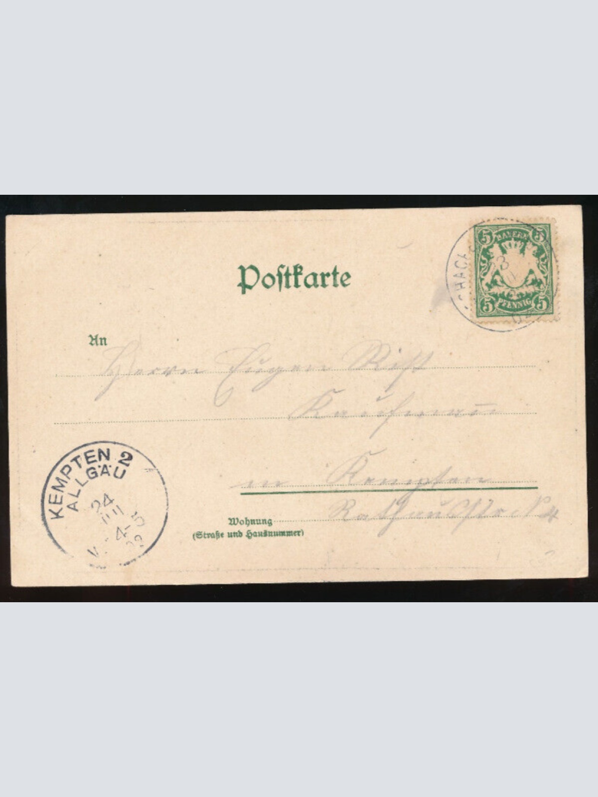 Litho-Karte grüsse aus Bad Schachen Bayern (885)