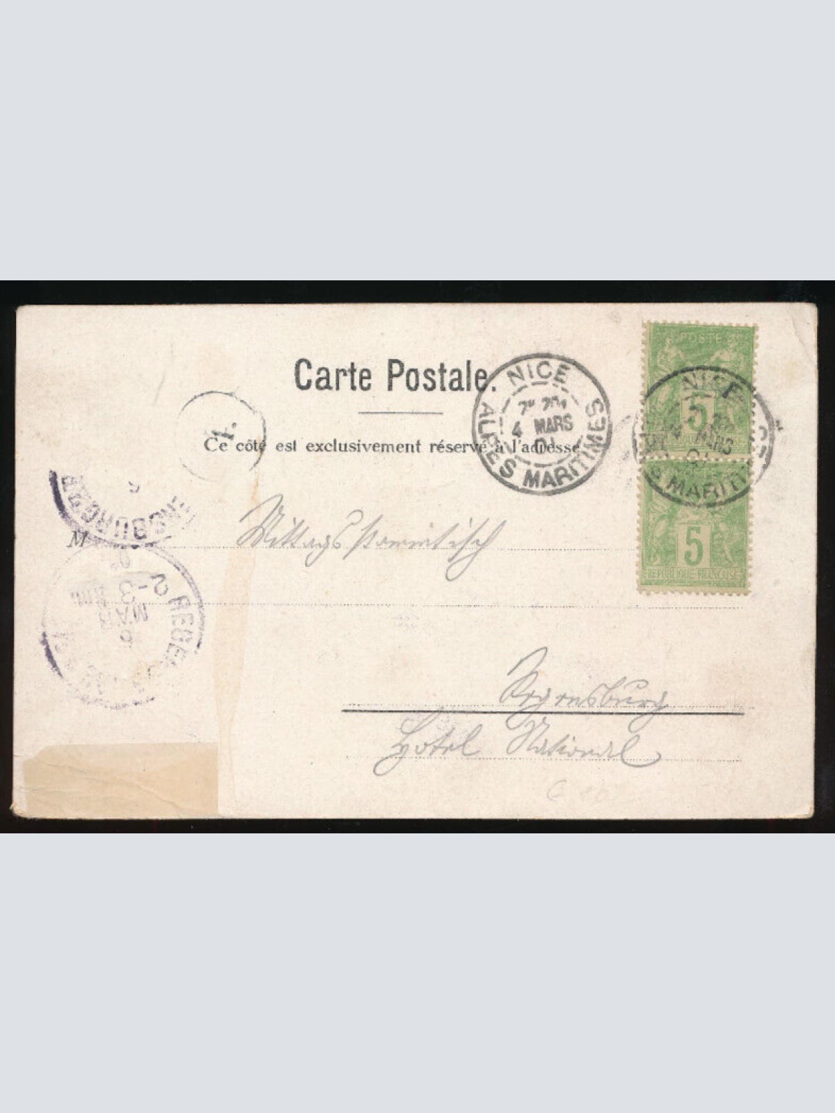 Litho-Karte aus Monte Carlo La Roulette Monaco (874)