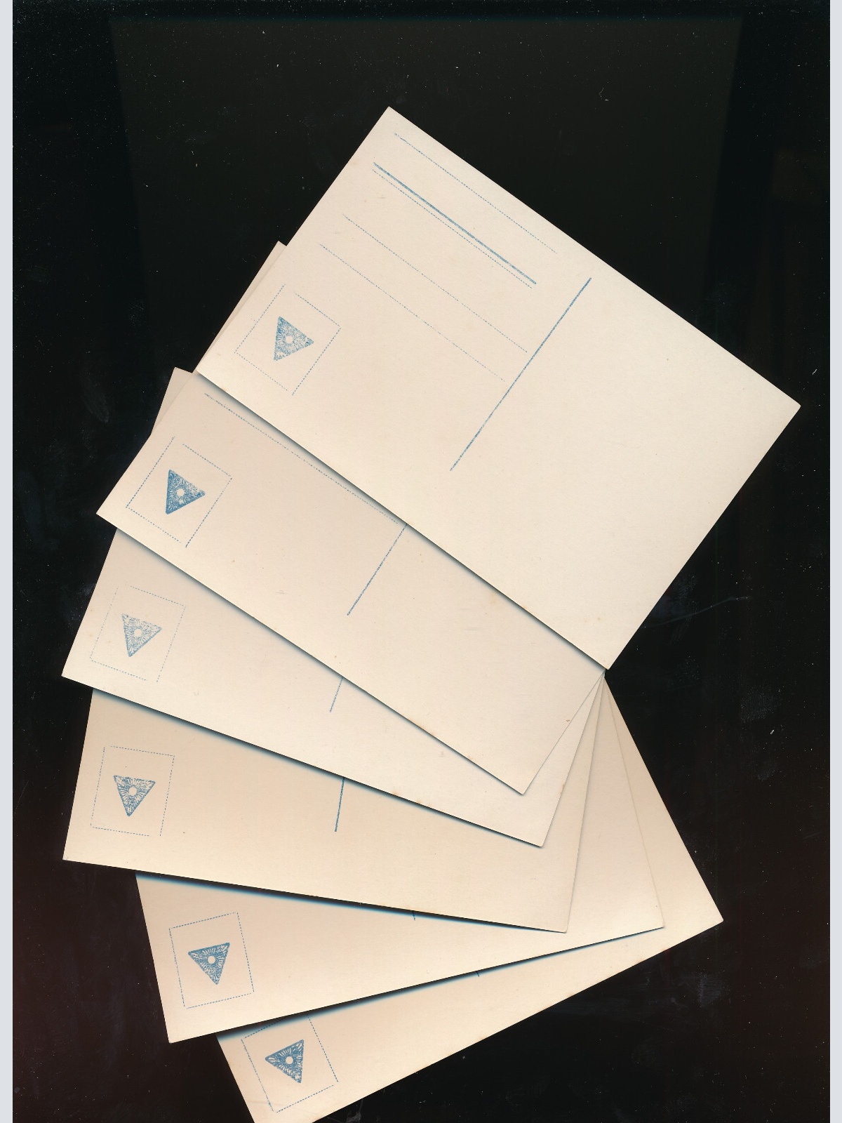 6 Romantik-Karten mit Spruch verlassen bin i (935)