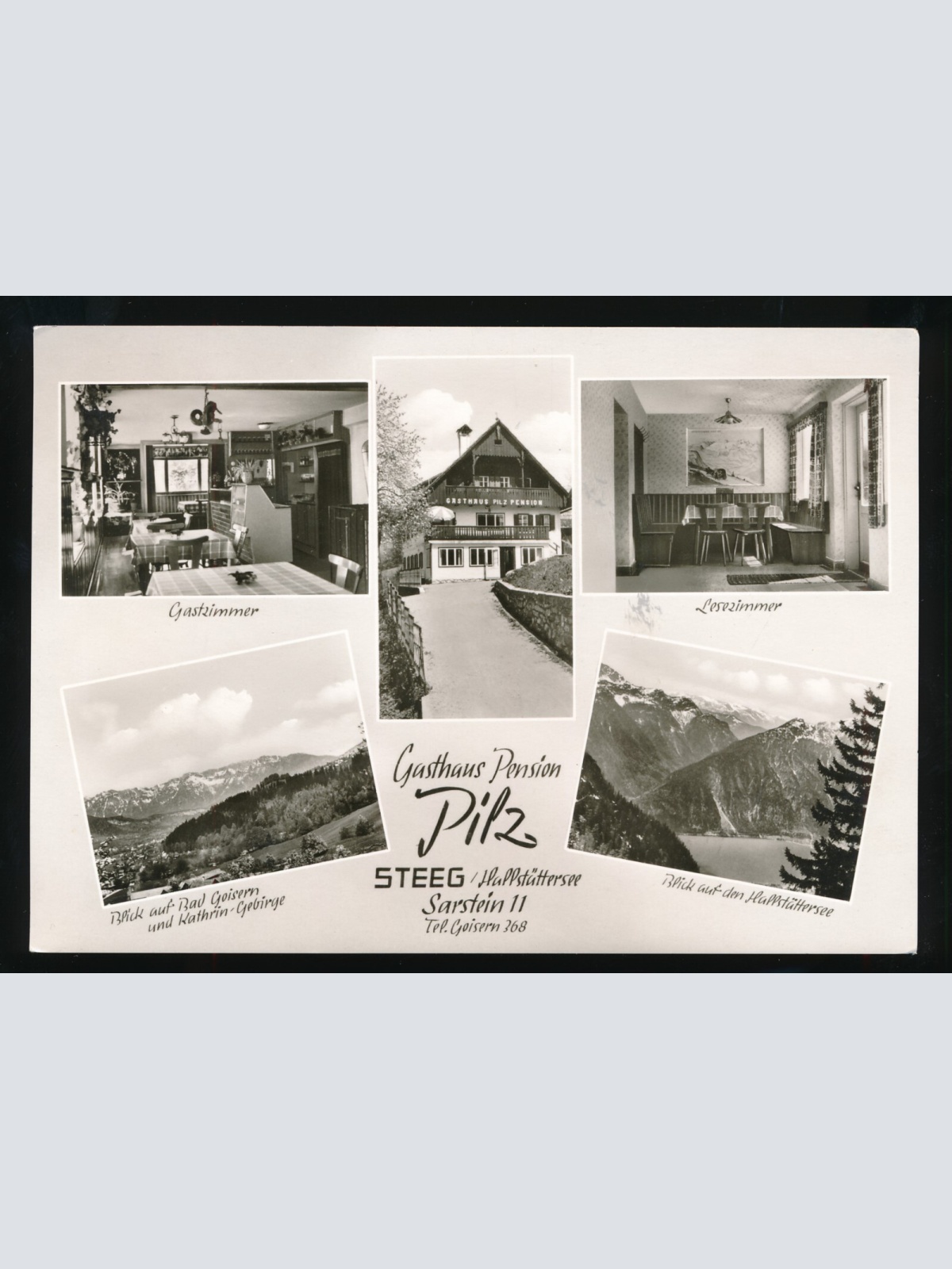 AK aus Steeg am Hallstättersee Gasthaus Pension Pilz (377)