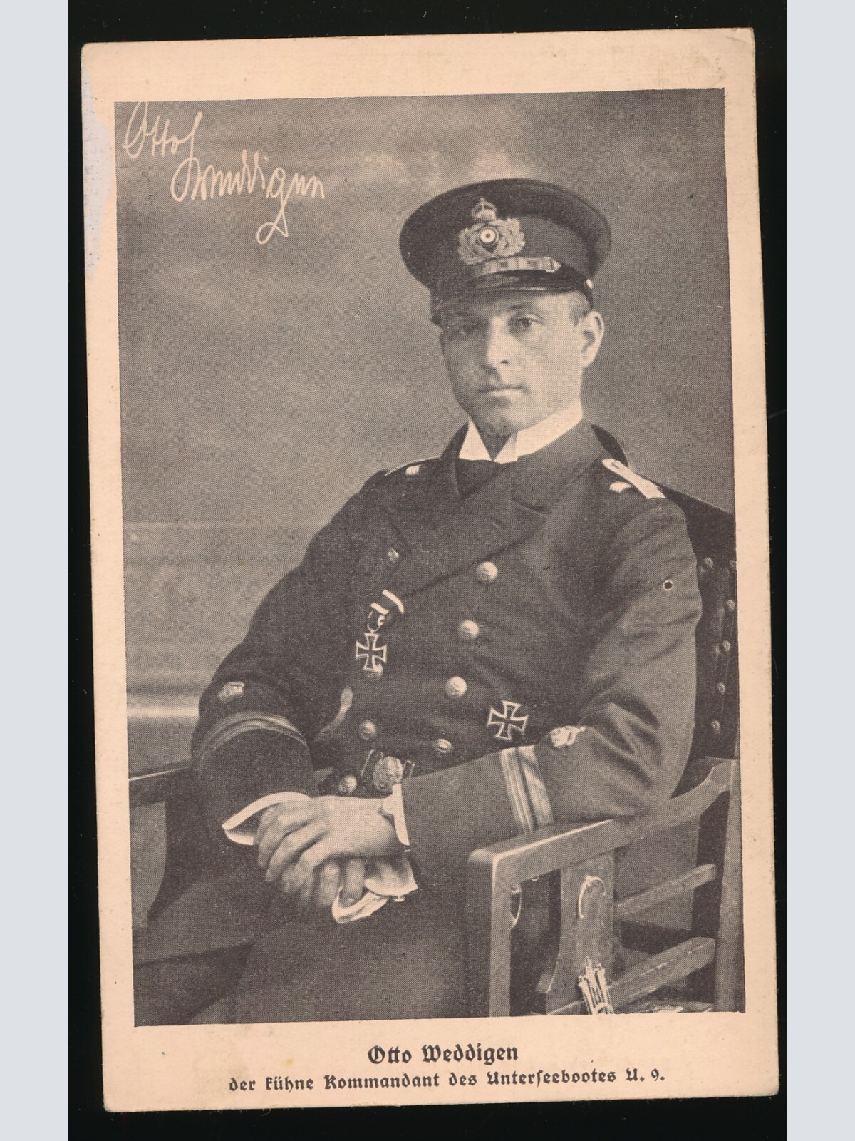 AK vom Otto Weddigen Kommandant des Unterseebootes U. 9. (361)