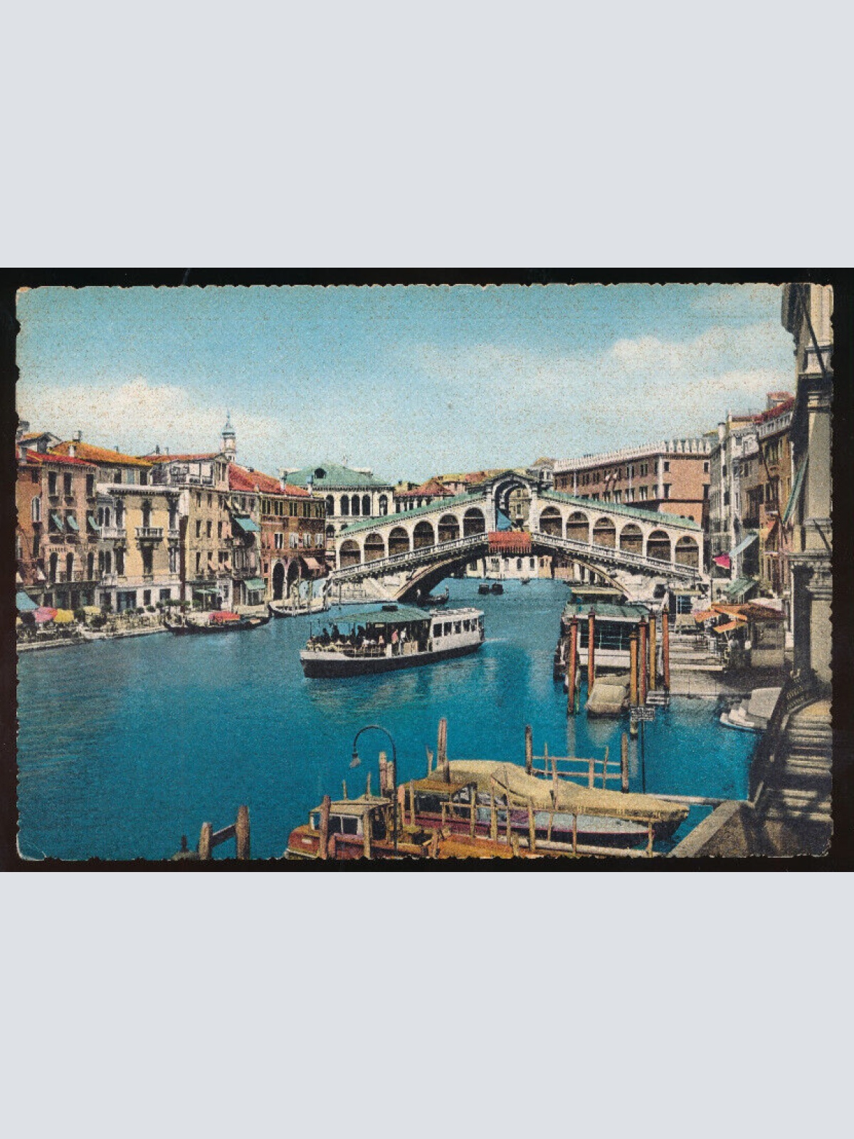 AK aus Venezia - Venedig Venetien mit Boot Italien (1118)