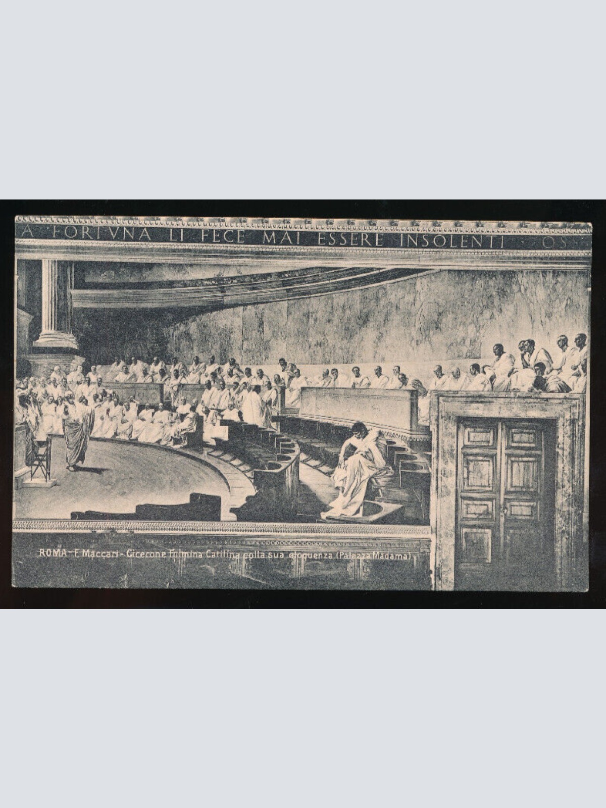 AK aus Roma - Rom Cicerone fntmina Catilina colla sua eloquenza Italien (1108)