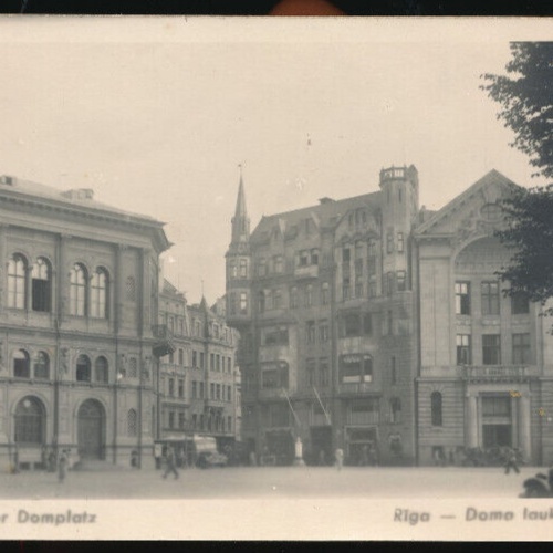 AK aus Riga der Domplatz Lettland (1151)