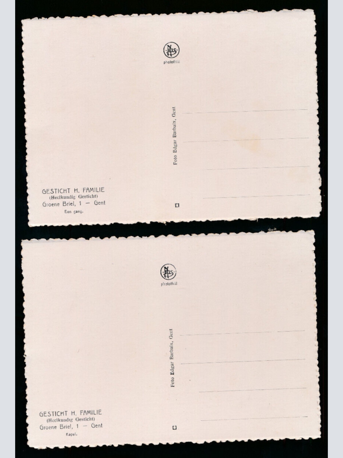 9 Karten aus Gent von einem Privaten Kranknehaus mit Operationssaal (1094)