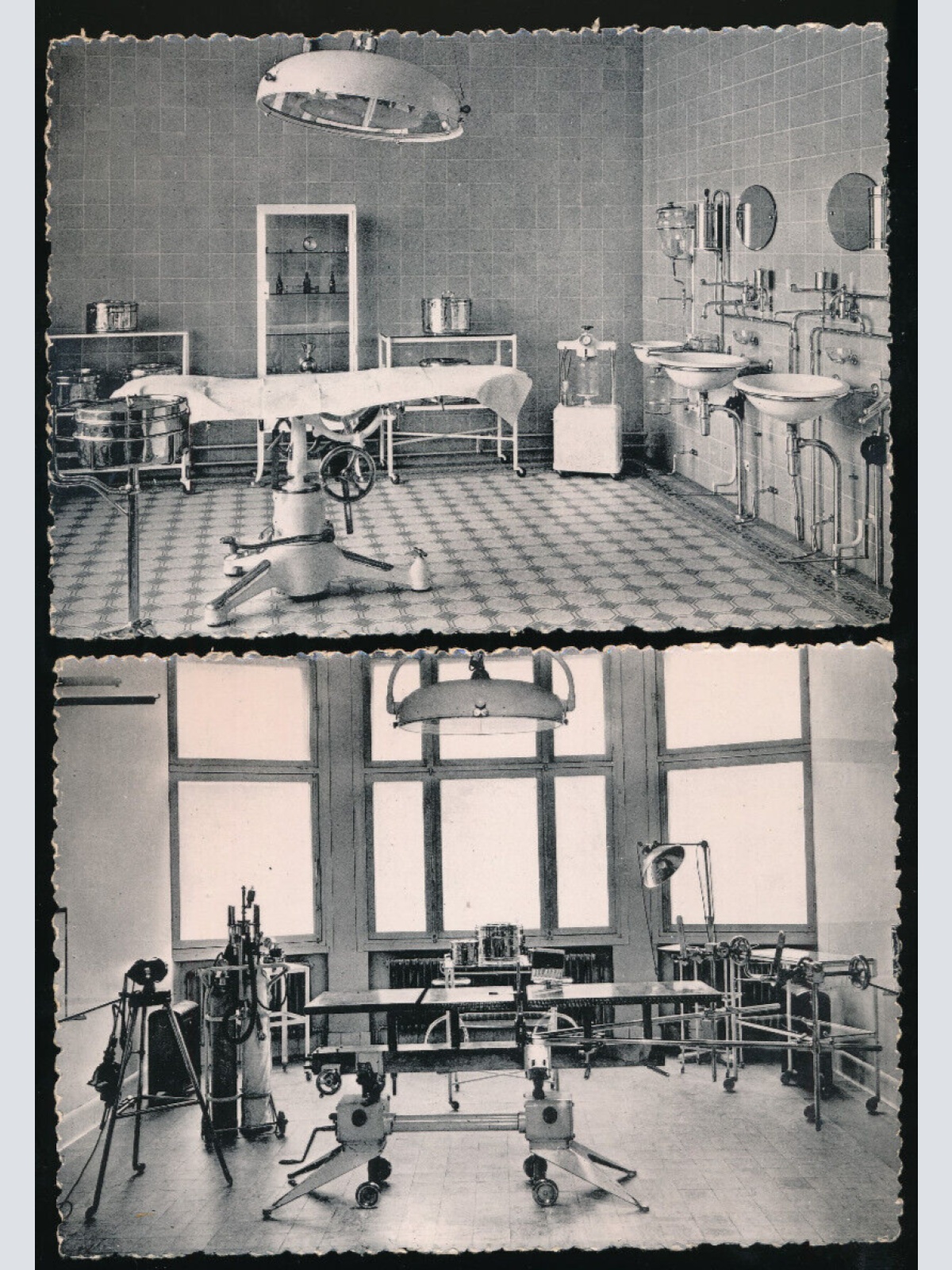 9 Karten aus Gent von einem Privaten Kranknehaus mit Operationssaal (1094)