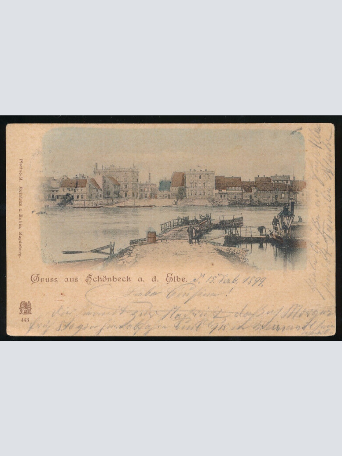 AK gruss aus Schönbeck an der Elbe Schleswig-Hohlstein (1009)