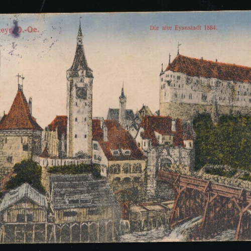 AK aus Steyr die Alte Eysnstadt 1584 Oberösterreich (1081)