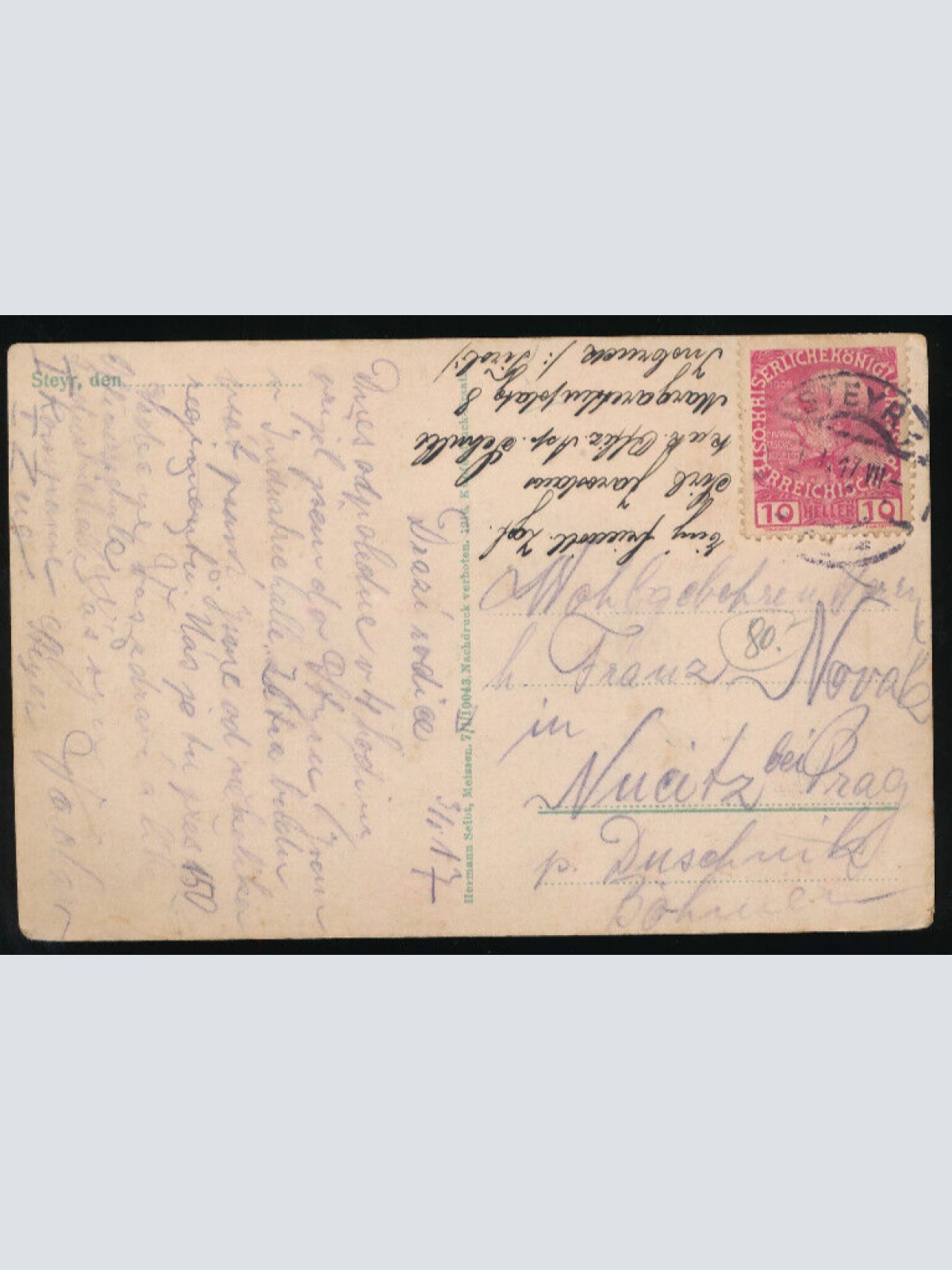 AK aus Steyr die Alte Eysnstadt 1584 Oberösterreich (1081)