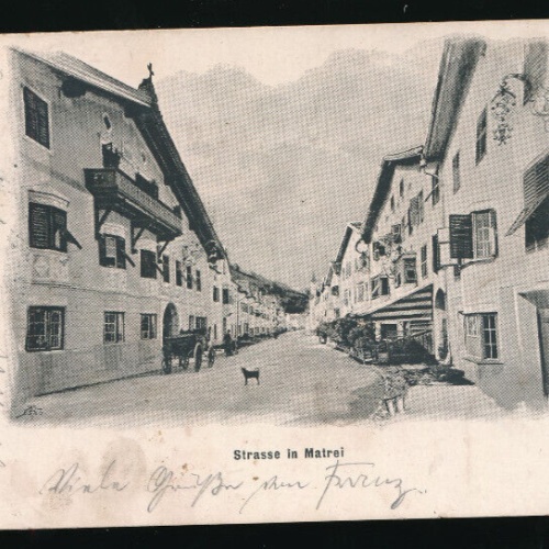 AK aus Matrei Strassenansicht Tirol (1031)