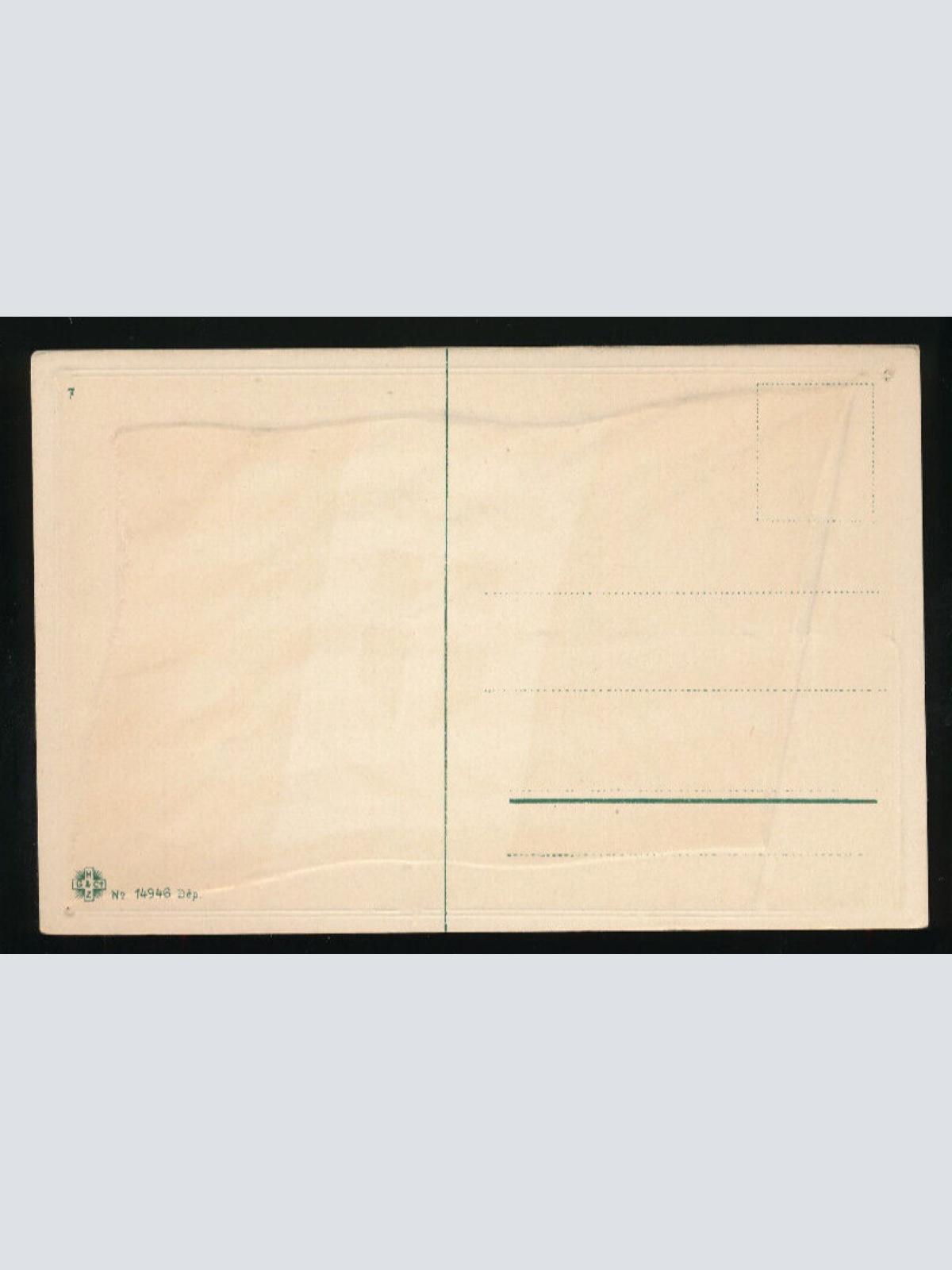 Präge-Karte Flagge - Flaggs Italien - Italie Flagge auf AK (451)