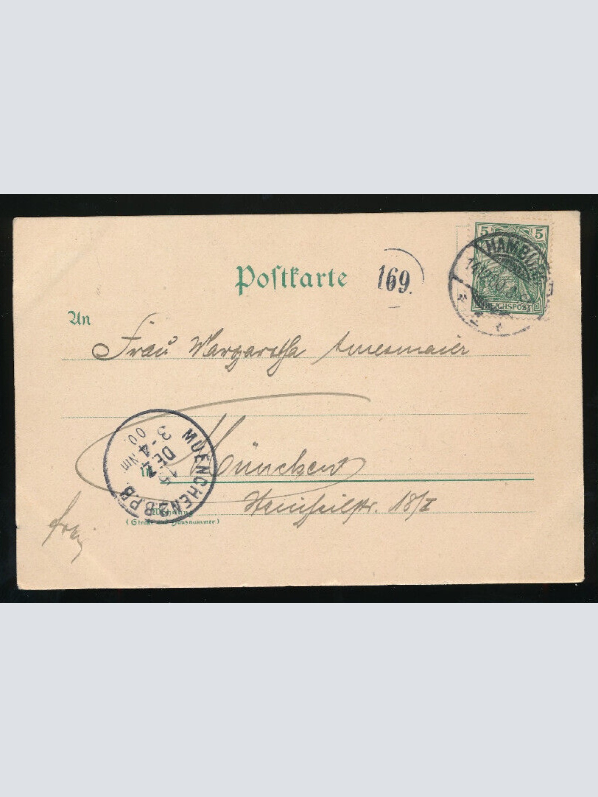 Litho-Karte aus Hamburg alter Jungfernsteg mit Dampfer (830)