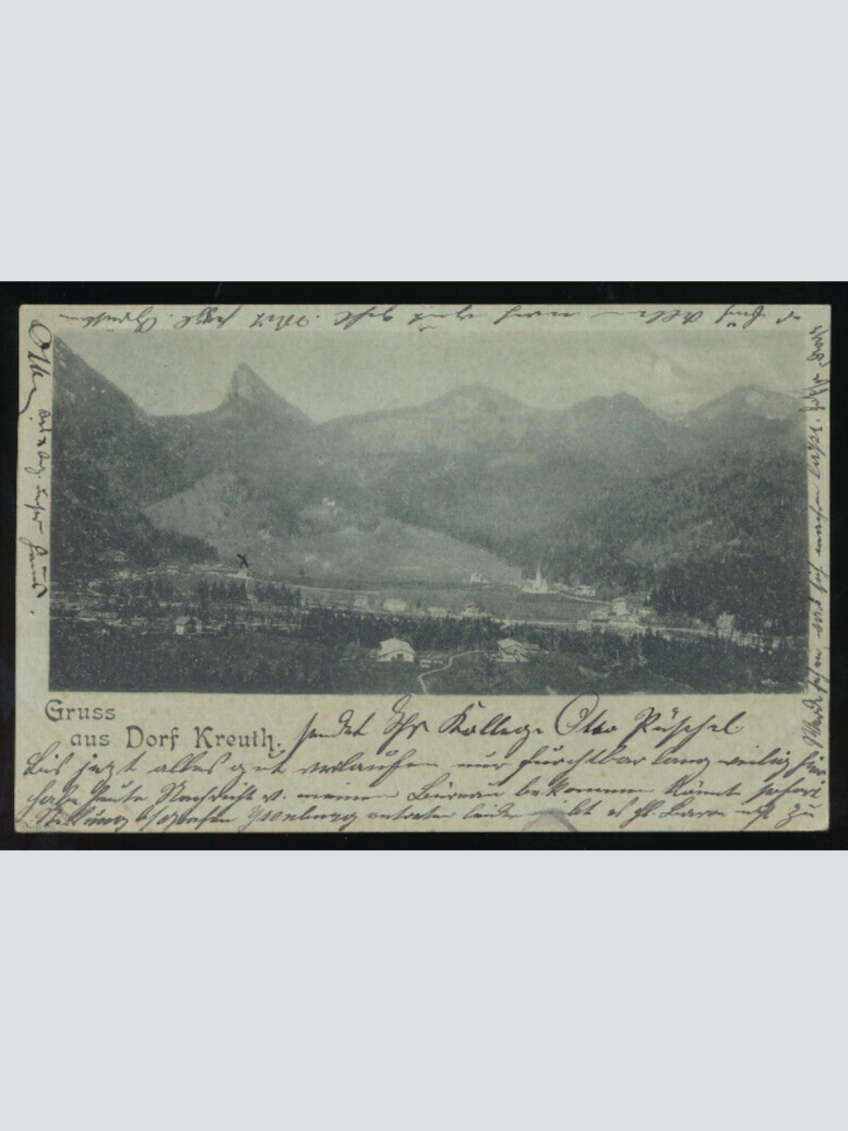 AK gruss aus Dorf Kreuth Bayern (833)