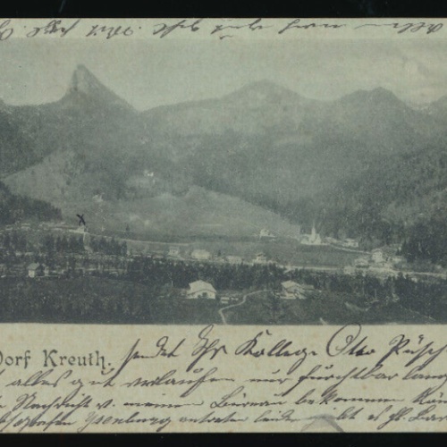 AK gruss aus Dorf Kreuth Bayern (833)
