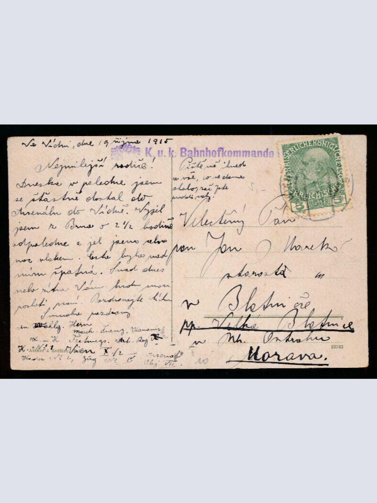 AK aus Stare Brno Kostelem radu Augustinianu Tschechien (1424)