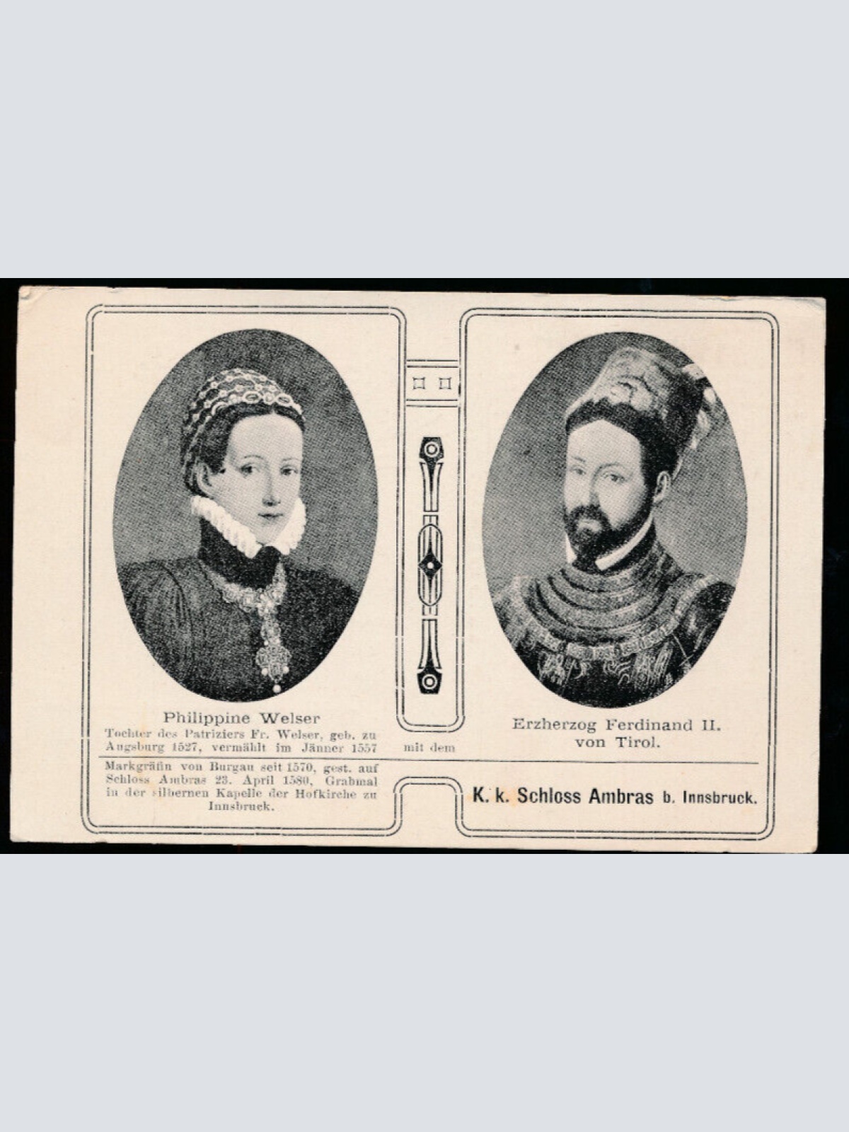 AK Adel Philippine und Erzherzog Ferdinand II. von Österreich  (1470)