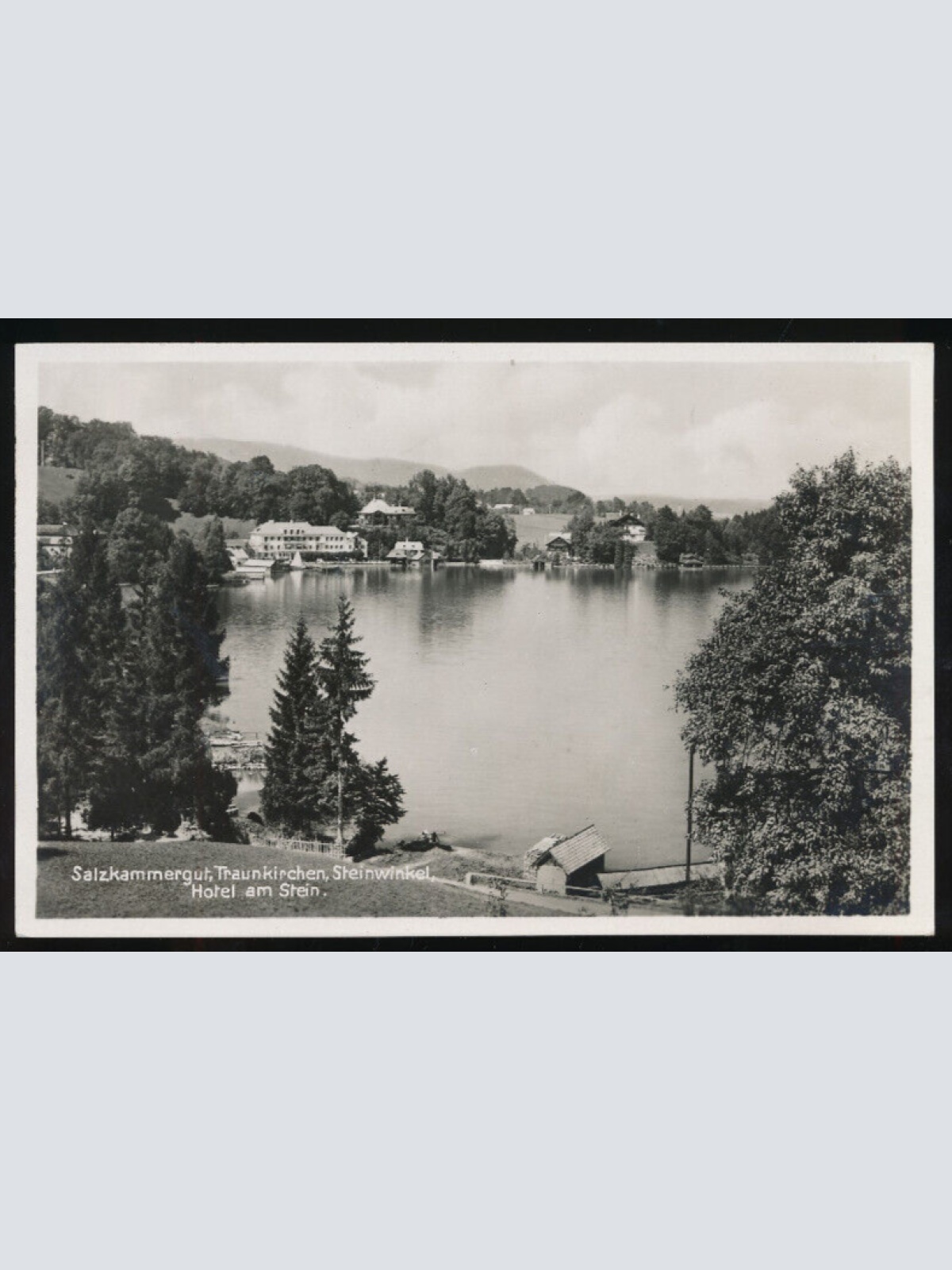 AK aus Traunkirchen Steinwinkel Hotel am Stein Oberösterreich (1541)