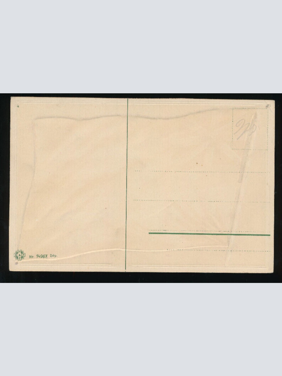 Präge-Karte Flaggen - Flaggs, Grossbritannien - Angieterre (350)