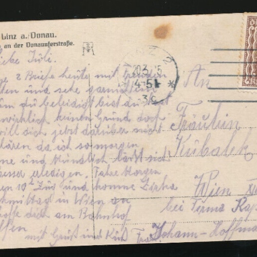 AK aus Linz an der Donau Motiv an der Donaustrasse Oberösterreich (1533)