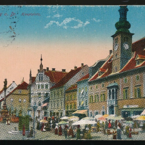 AK aus Marburg an der Drau Hauptplatz Italien (1492)