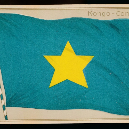 Präge-Karte Flagge - Flaggs Kongo - Congo (299)