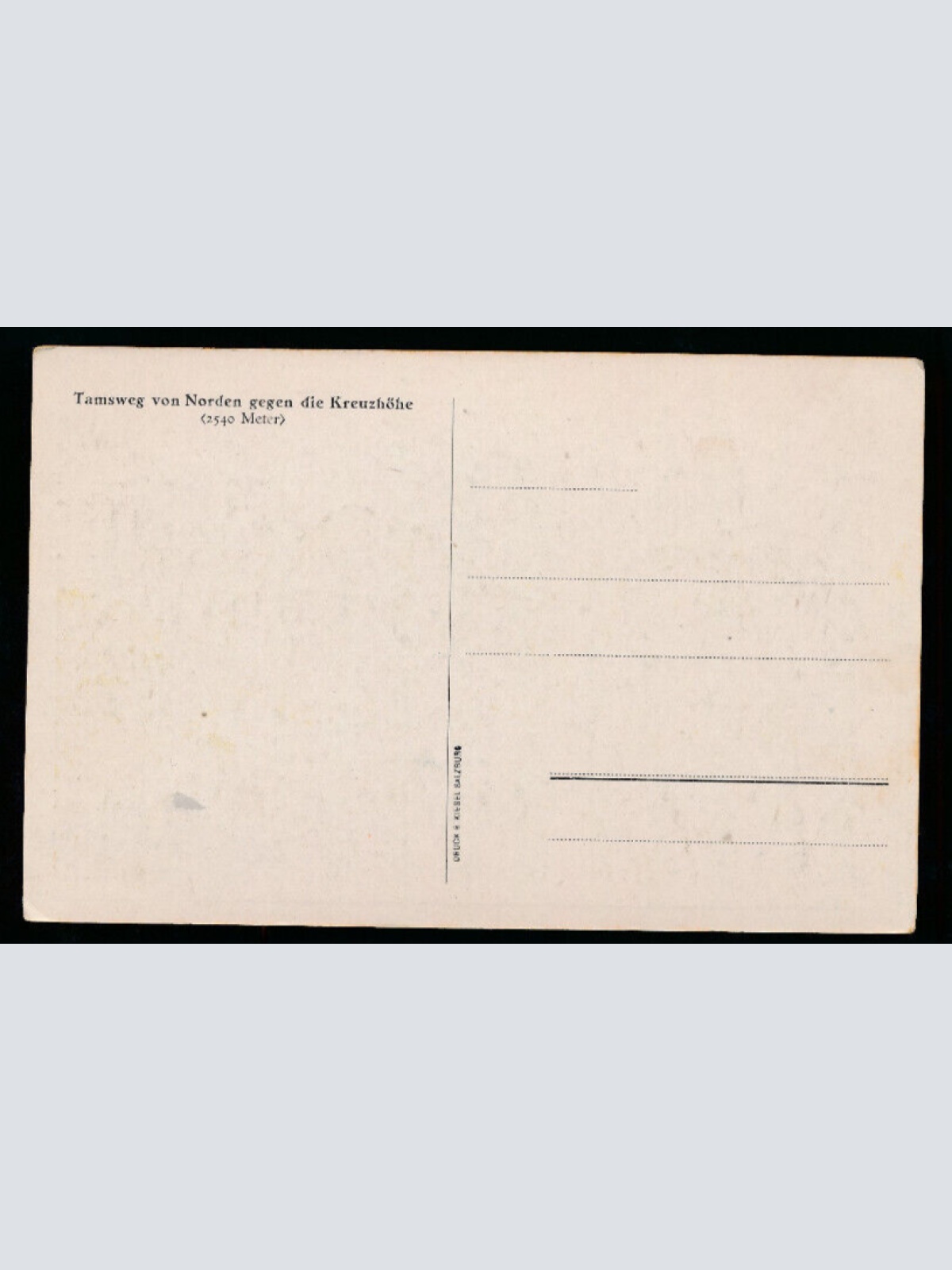 AK aus Tamsweg von Norden gegen die Kreuzhöhe Salzburg (785)