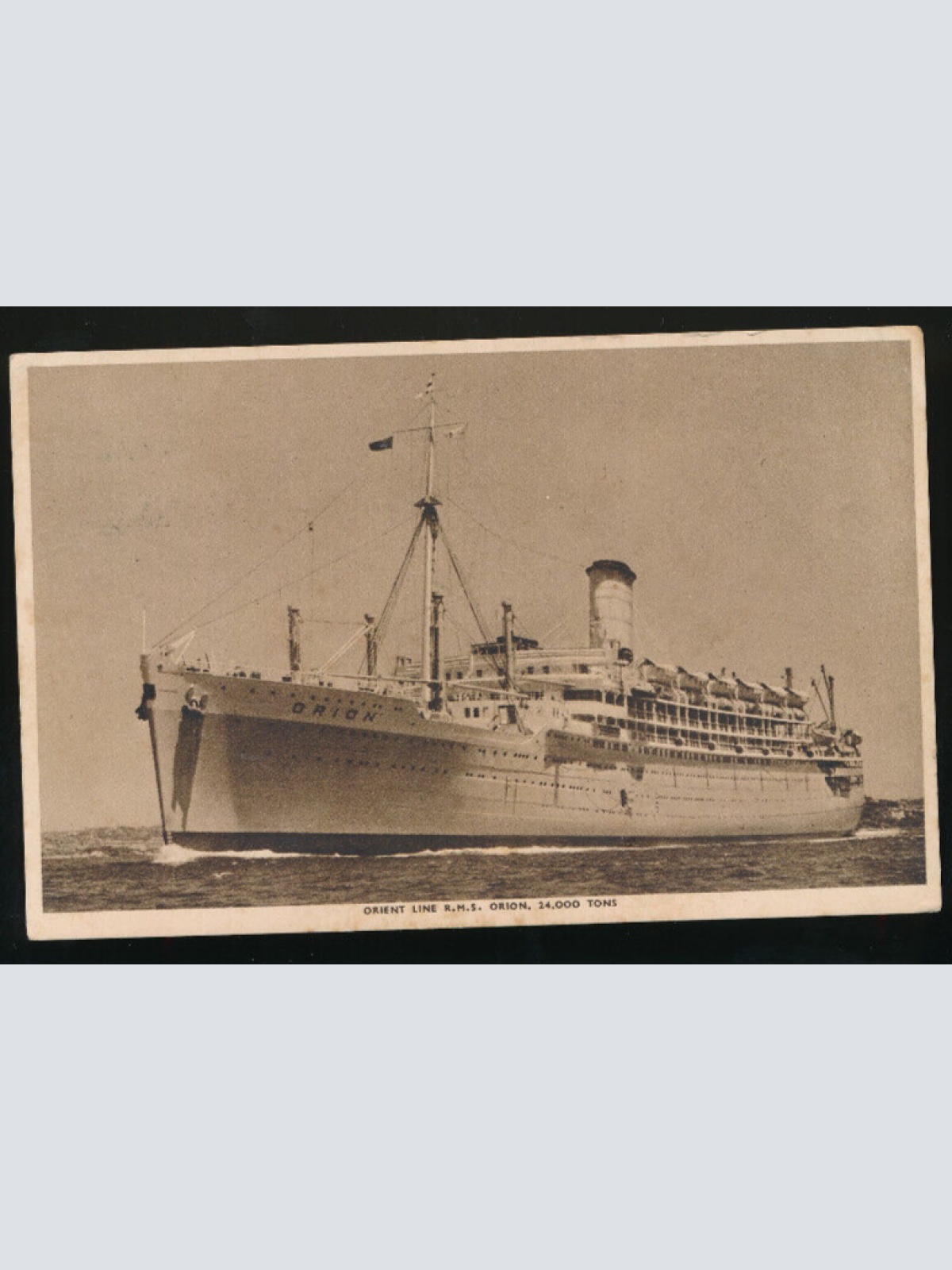 AK vom Dampfer R.M.S. Orion Orient Line (796)