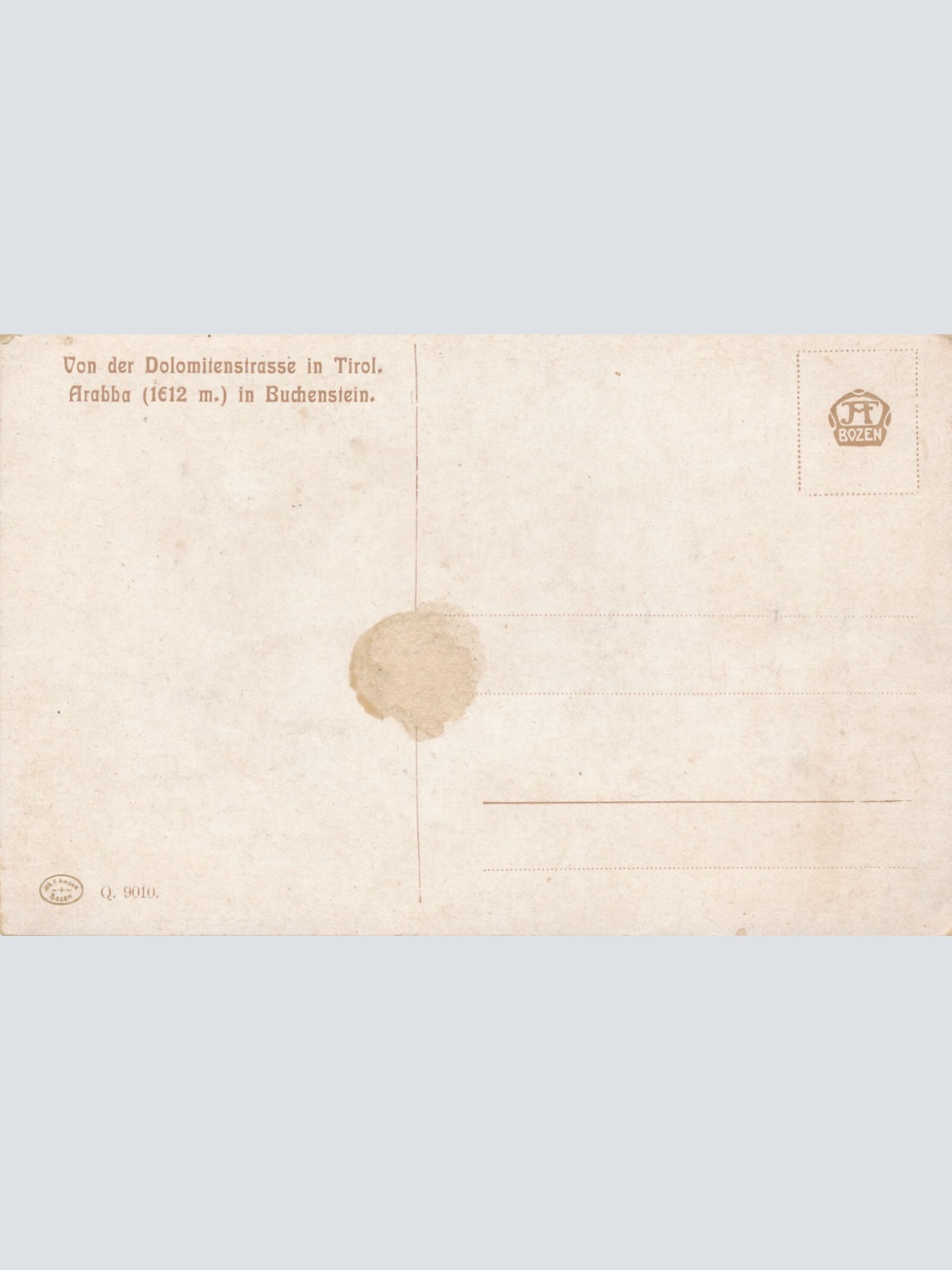 AK, Von der Dolomitenstrasse in Tirol, Arabba in Buchenstein, Südtirol (S44)
