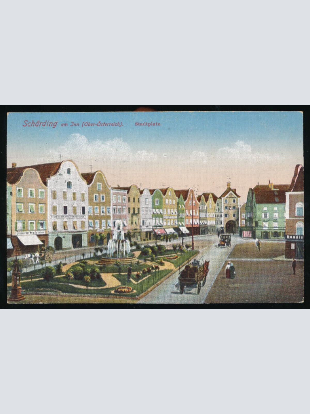 AK aus Schärding am Inn Stadtplatz Oberösterreich (1719)