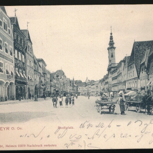 AK aus Steyr Stadtplatz Oberösterreich (1601)