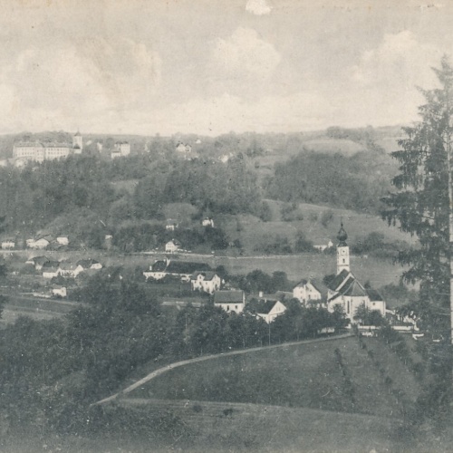 AK, Wernstein am Inn, mit Schloß Neuburg, Oberösterreich (S8)