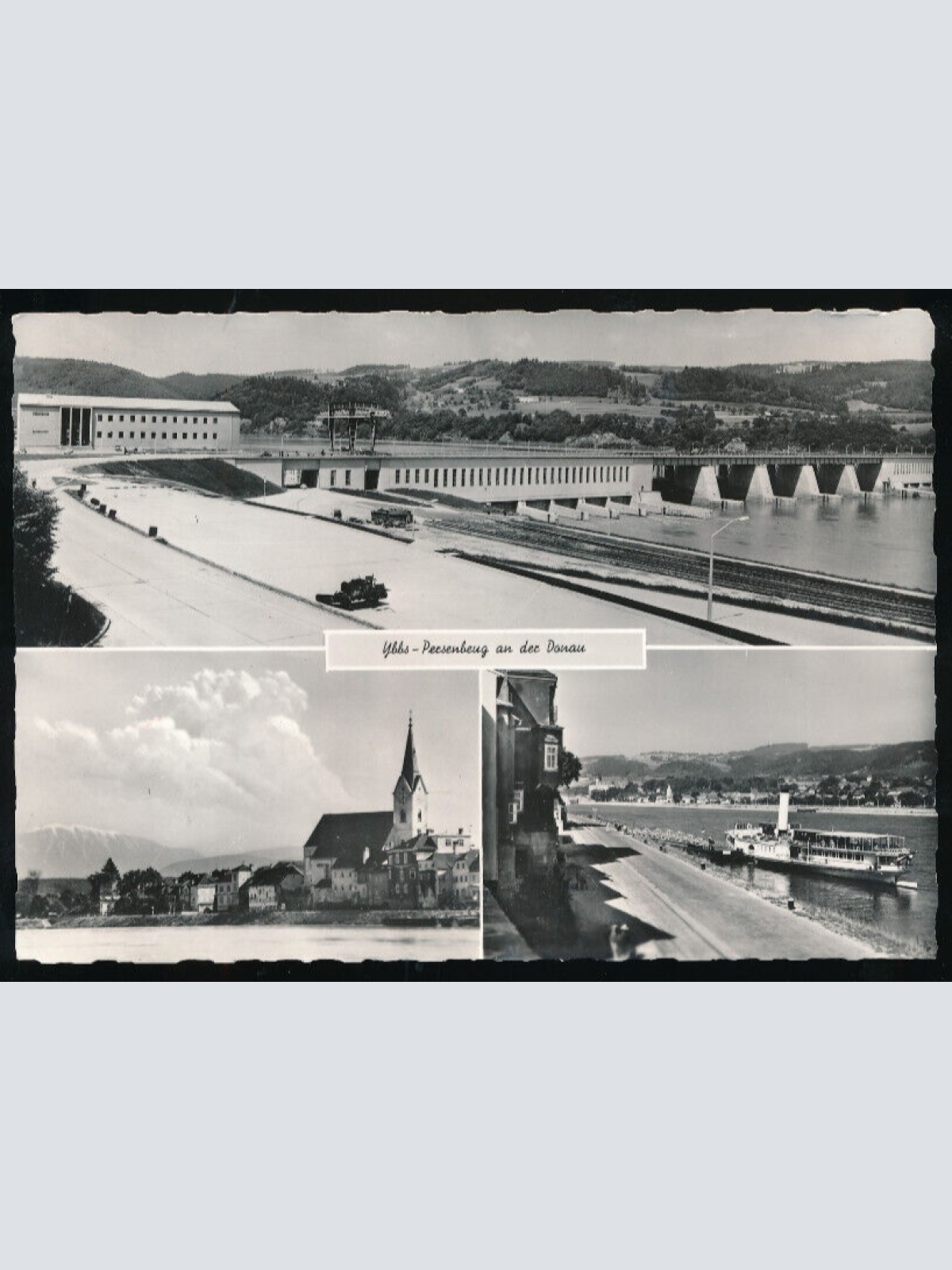 AK ausYbbs mit Kraftwerk Persenbeug an der Donau (798)