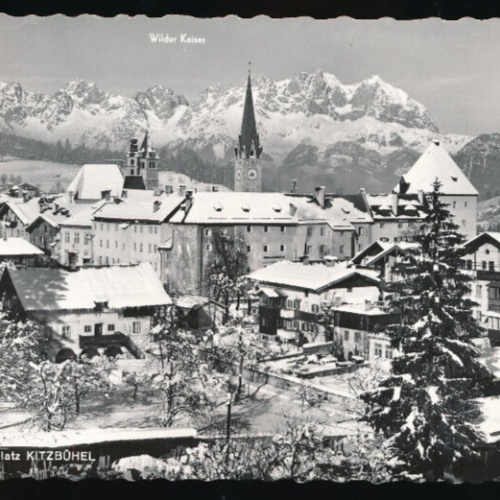 AK aus Kitzbühel Winterkarte Tirol (1211)