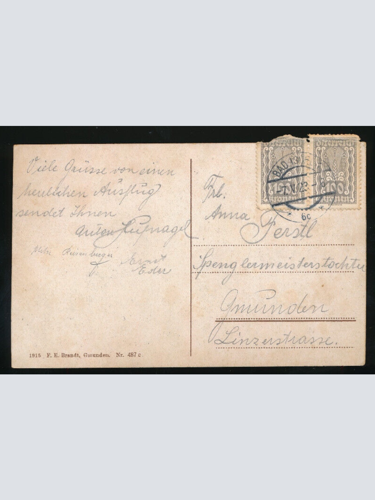 AK aus Hallstatt Salzberg Oberösterreich (1957)