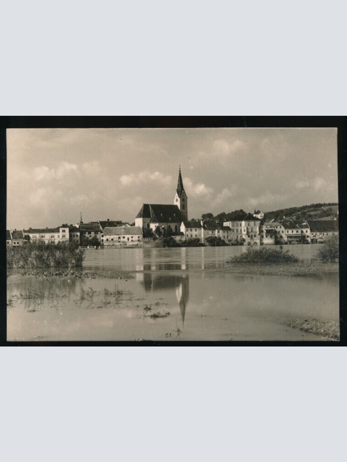 AK aus Ybbs an der Donau mit Hochwasser - Überschwemmung Niederösterreich (1317)