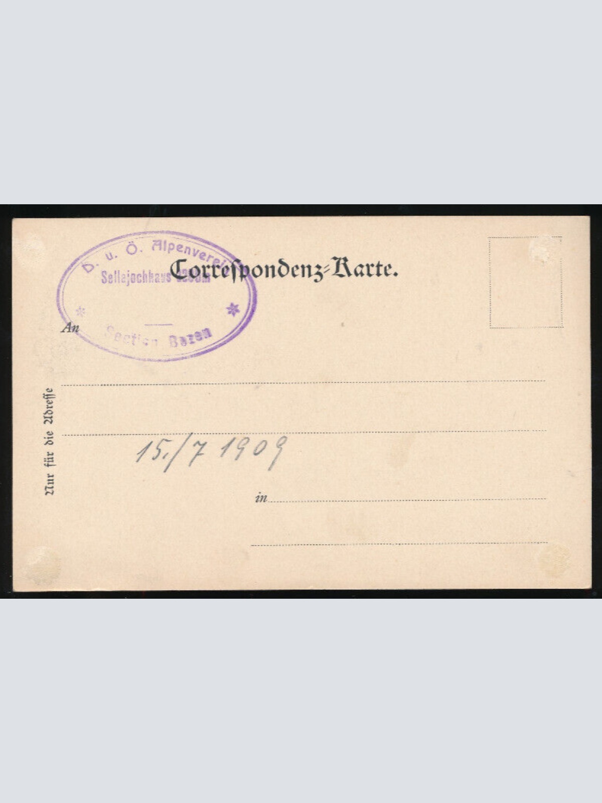 AK am Sellajoch Italien (1848)