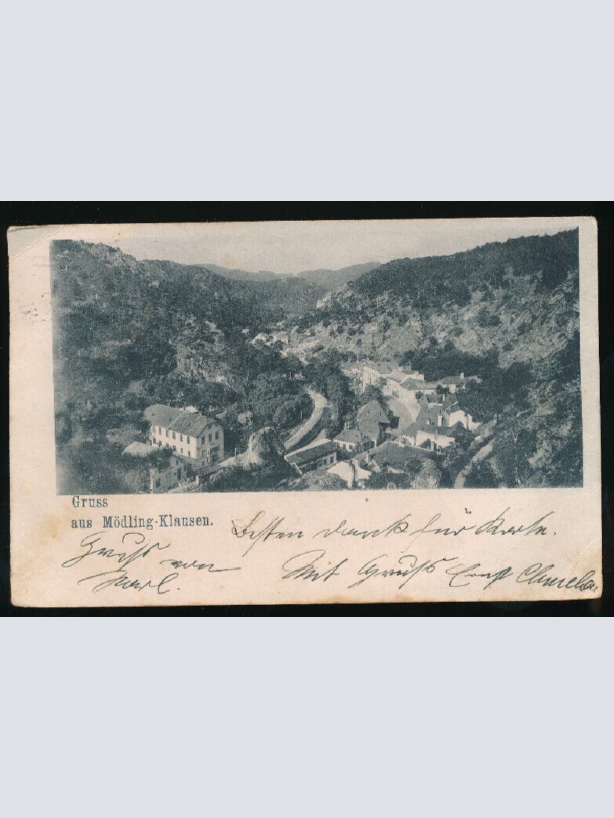 AK gruss aus Mödling - Klausen Niederösterreich (1337)