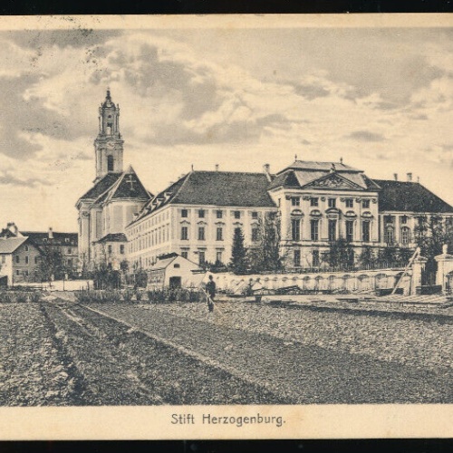 AK aus Herzogenburg mit Stift Herzogenburg Niederösterreich (1334)