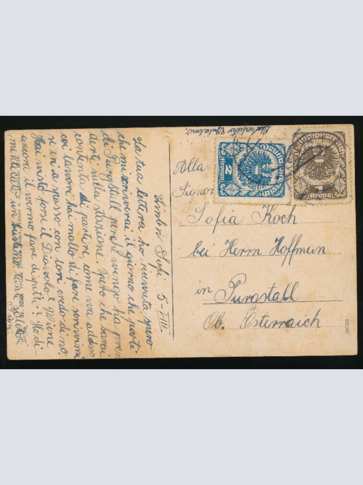 AK aus Purgstall Niederösterreich (1901)