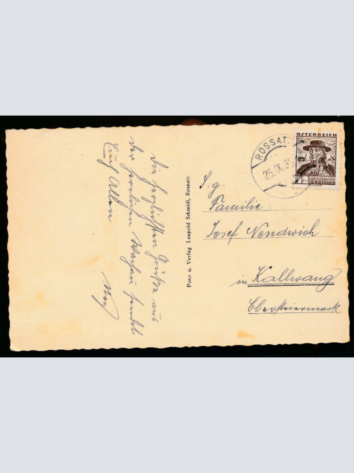 AK aus Rossatz - Wachau Niederösterreich (1897)