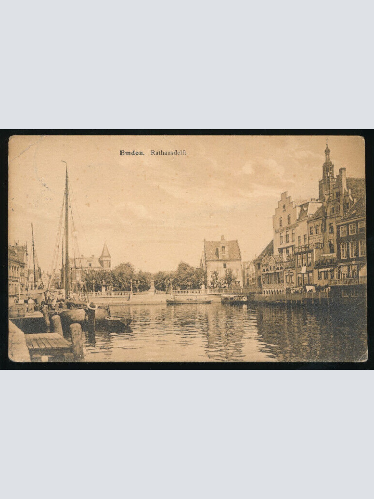 AK aus Emden Rathausdelft Niedersachsen (1352)